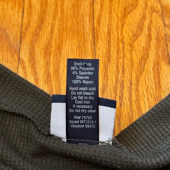 Daytrip Dusty Olive Floral Sleeve Side Tie Long Sleeve Women’s Size Medium - Picture 10 of 14